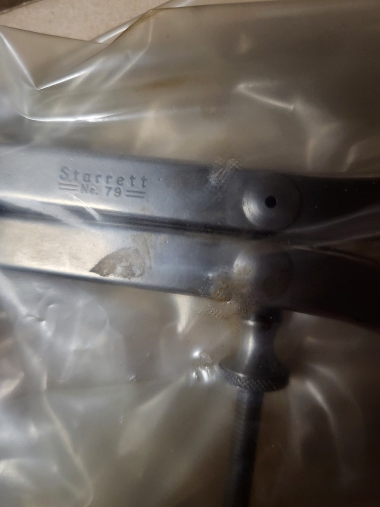 Starrett 79A-8 Yankee Spring-Type Outside Caliper, Solid Nut, 8" New Old Stock