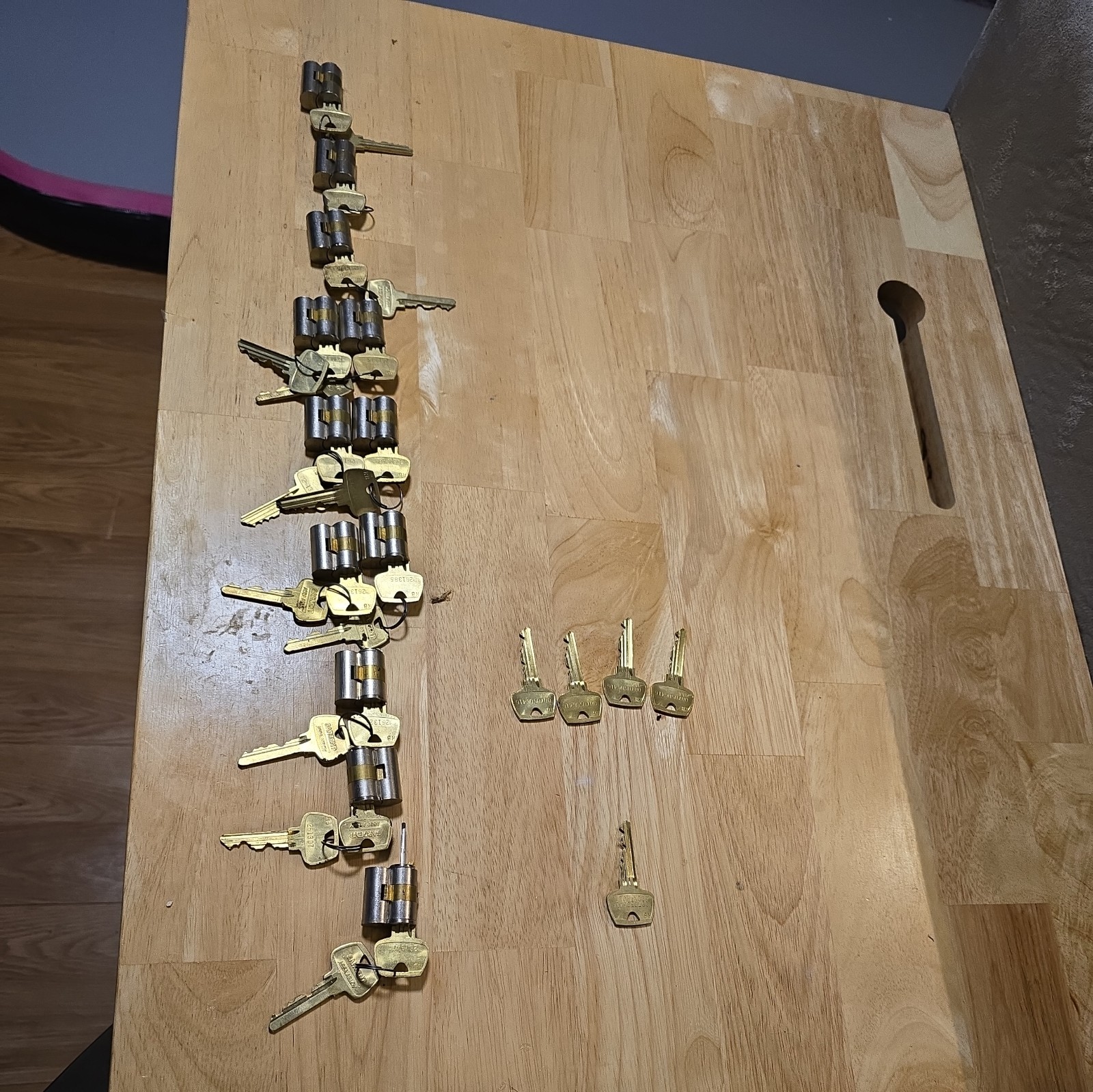 Sargent Assa Abloy Removable Core Large Format Cam Cylinder w/ 2 Keys 15694417