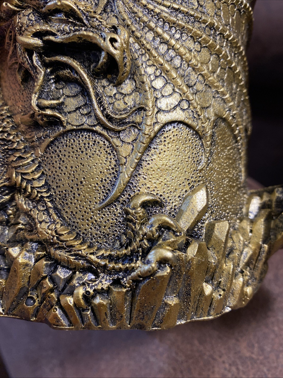 New Dungeon Dragon Jeweled Gemstone Sword Gold Drinking Mug Fantasy Mythical