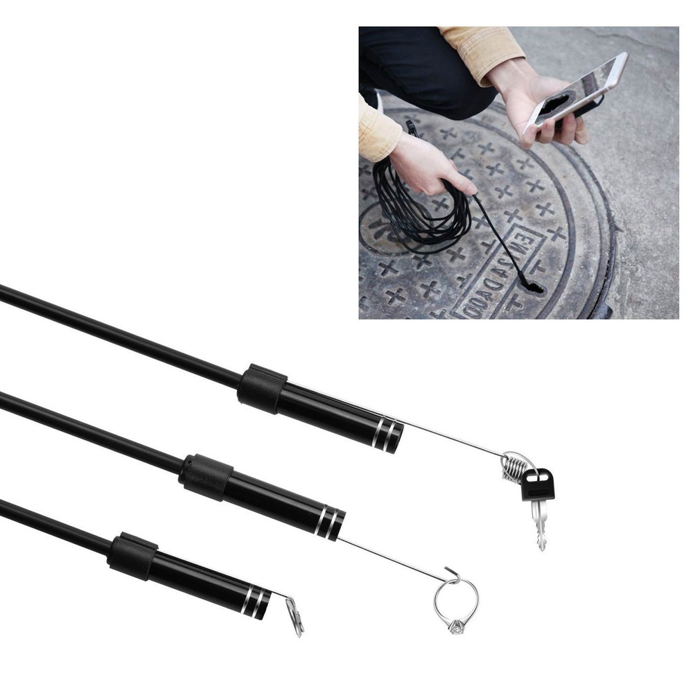 5M 8LED WiFi Borescope Endoscope Inspection Camera for iPhone Android iOS