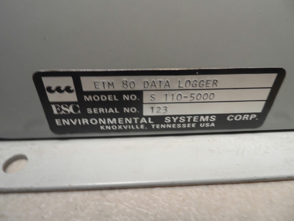 ESC ETM 80 Data Logger S110-5000 Environmental Systems Corp.
