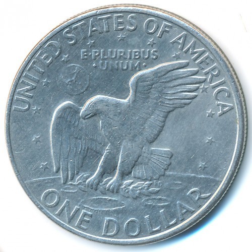 1972 D Eisenhower Dollar – Circulated Condition