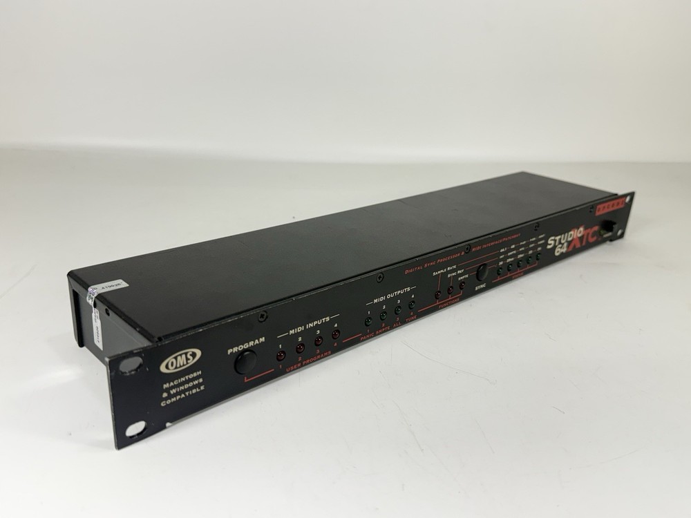 Opcode OMS Studio 64 XTC 4-In, 6-Out MIDI Interface - 64 MIDI CH - 064-2002