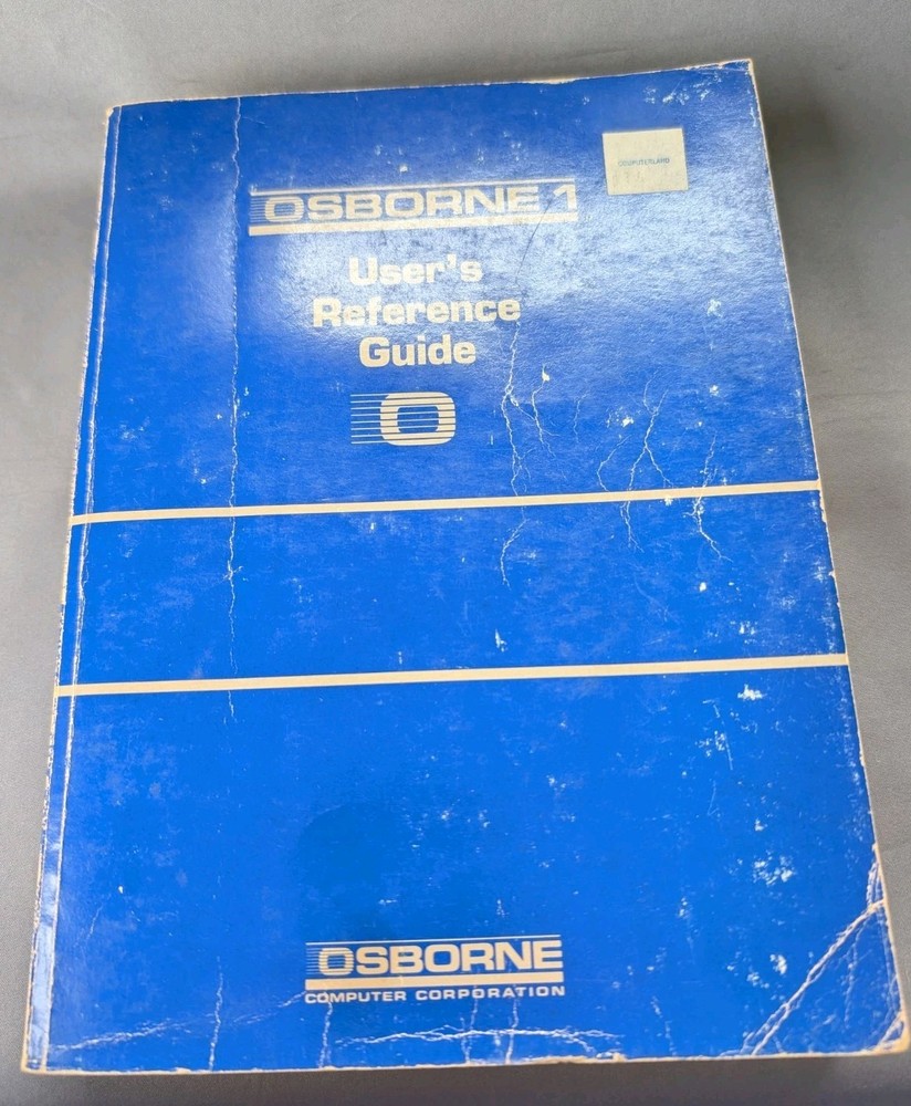 Osborne 1 User's Reference Guide Manual Original Vintage 1982 Computer