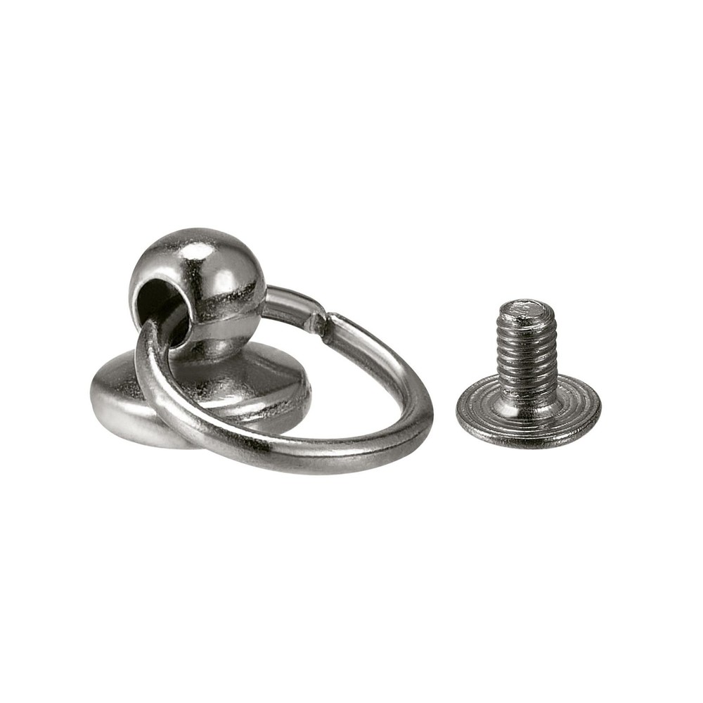 0.5" Toroidal Joint Button Pin Rivets Screw Bow Grey 20 Pcs