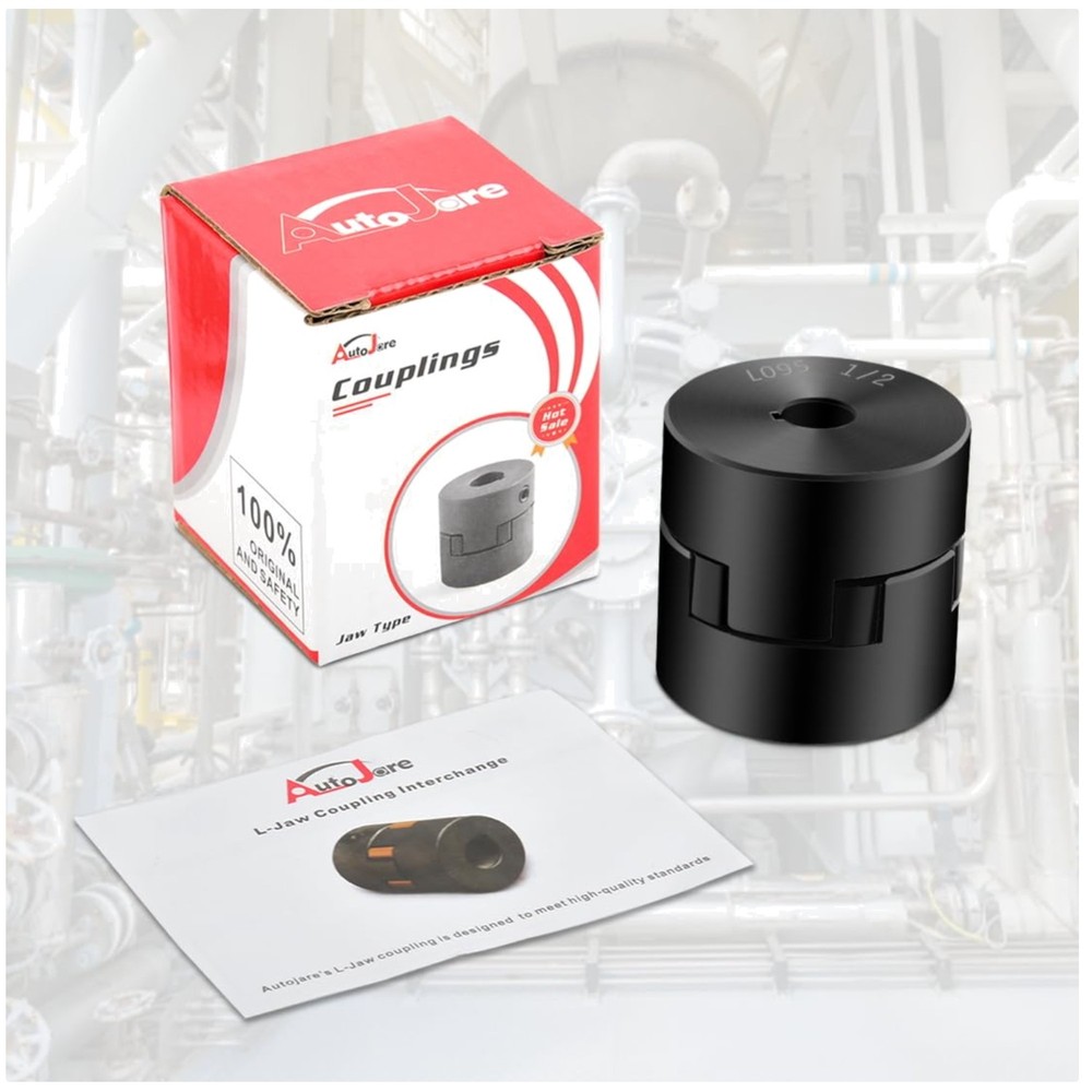 Durable 1/2" to 1" L095 Coupling Set & NBR Rubber Insert for Log Splitters