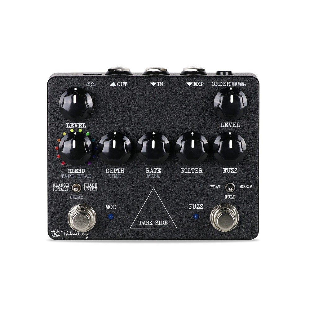 Keeley Dark Side Fuzz Mod Workstation Pedal, MXR 3 Pack Patch Cables Bundle