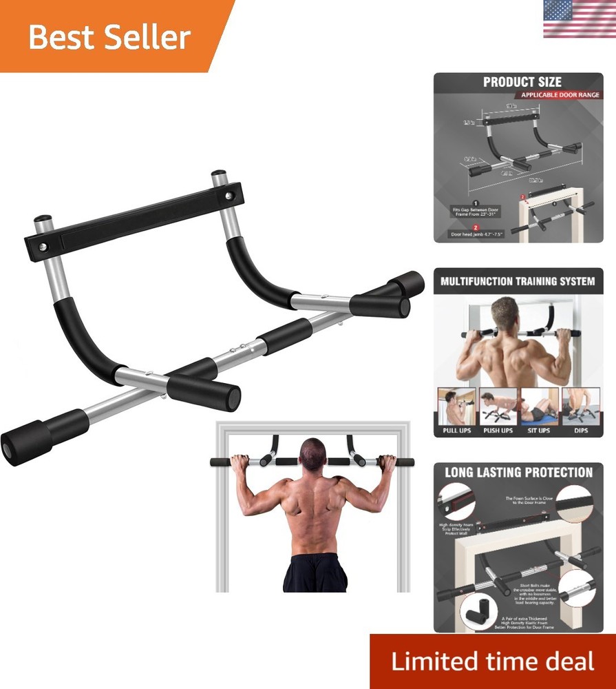 Versatile Pull Up Bar for Strength Training - Easy Install, 440 lbs Limit