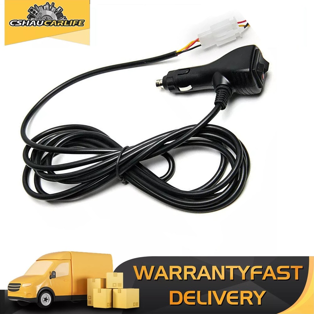 Cigar Lighter Plug Switch 12V for Emergency Warning Strobe Light Traffic Advisor