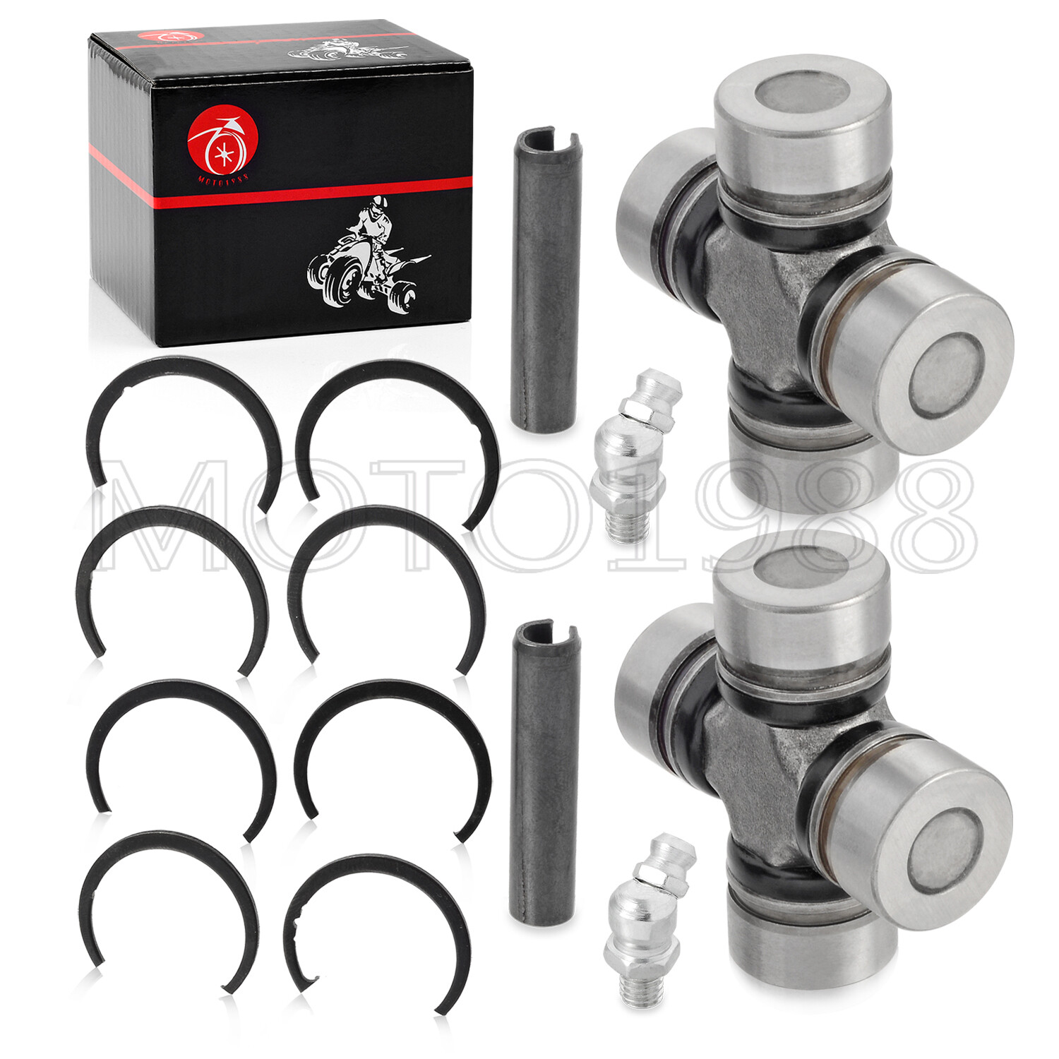 For Polaris RZR 800 2008 2009 2010 2011 - 2014 2x Front Rear driveshaft u-joint