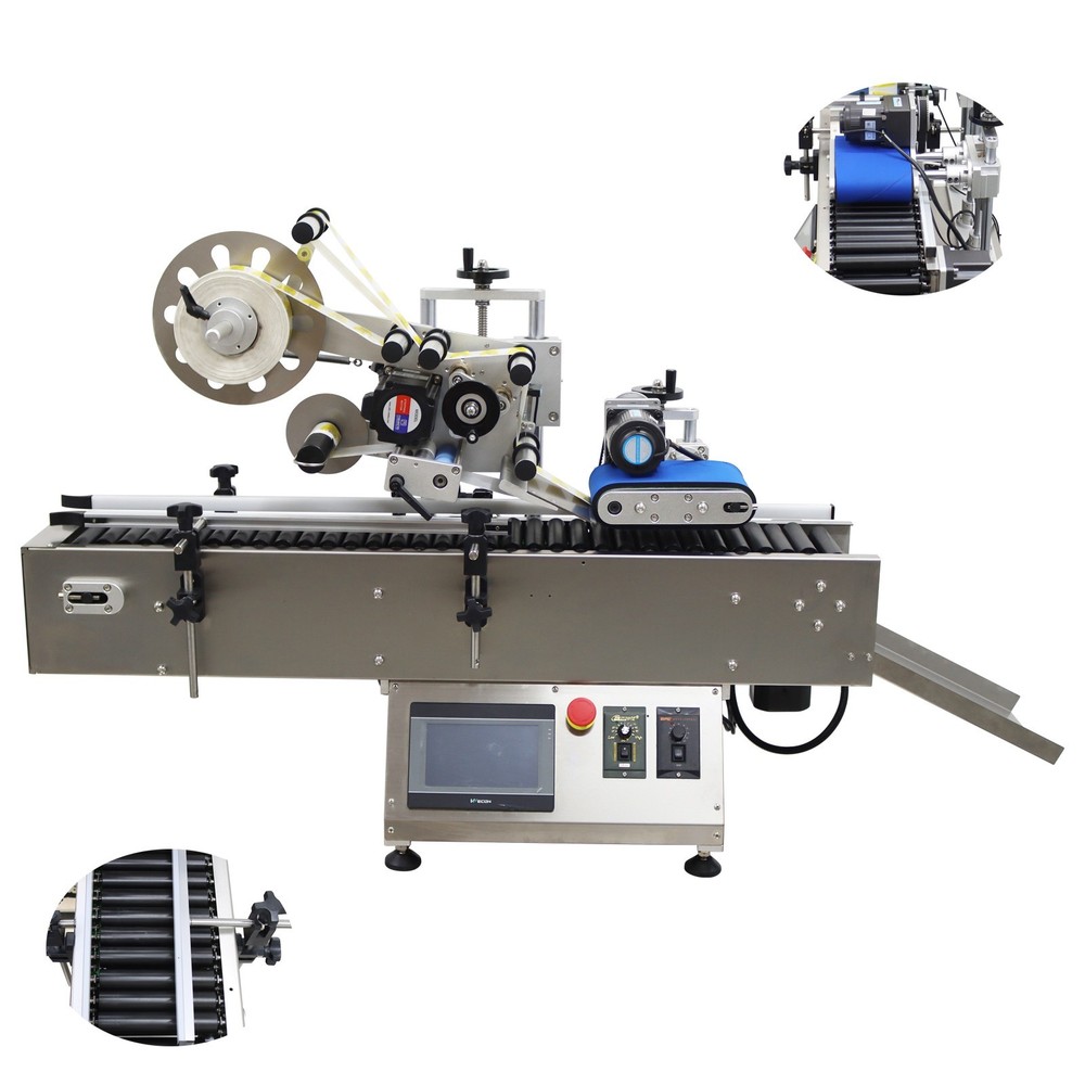Horizontal Automatic Labeling Machine with Conveyor System for Bottles Labeling