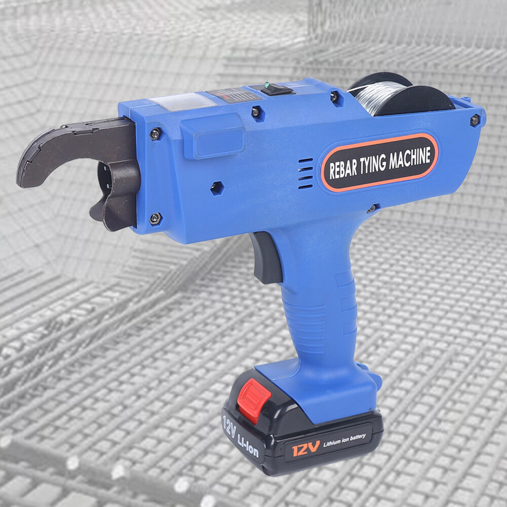 Automatic Rebar Tier Tying Machine Strapping Computer w/Electric +2 Batteries