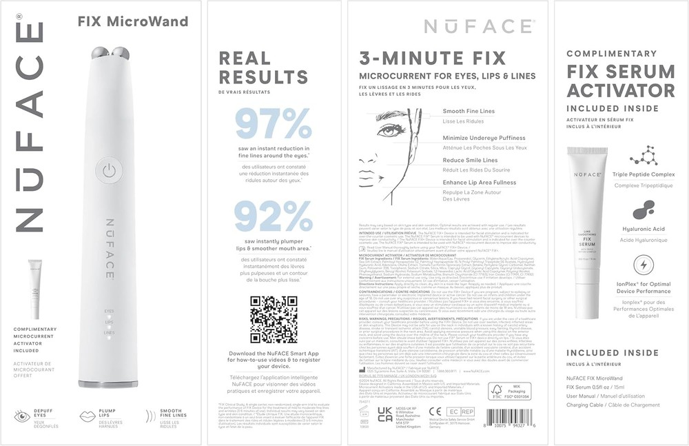 NuFACE FIX MicroWand Kit - Microcurrent Device for Eyes, Lips & Lines