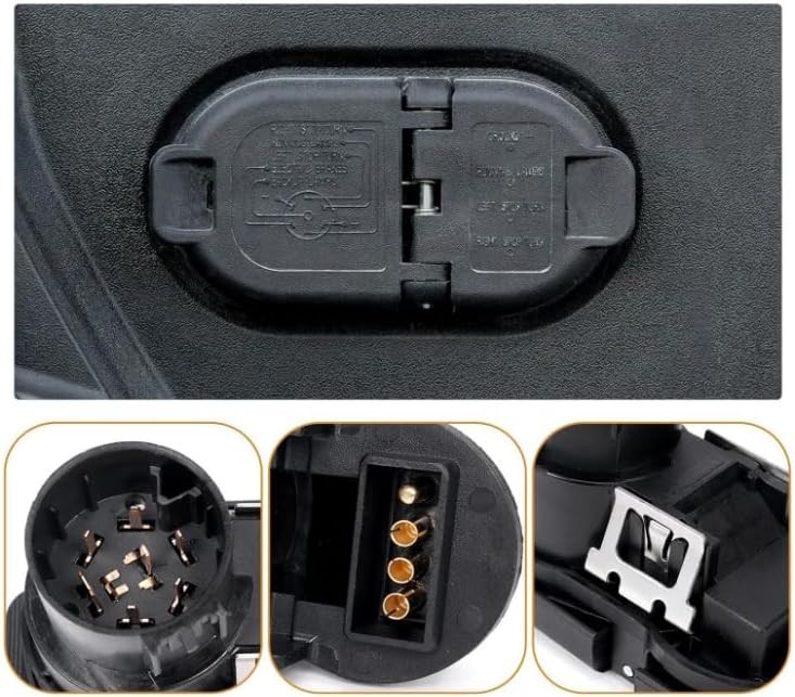 7 Way & 4 Flat Trailer Tow Hitch Wiring Plug Receptacle & USCAR Connector