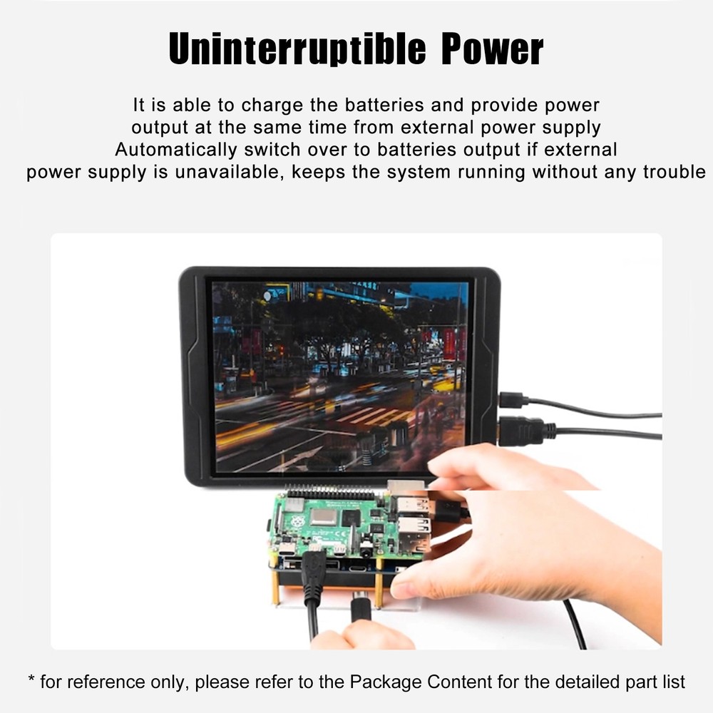 5V UPS HAT (D) Starter Kit For RPI Raspberry Pi Uninterruptible Power Supply E4