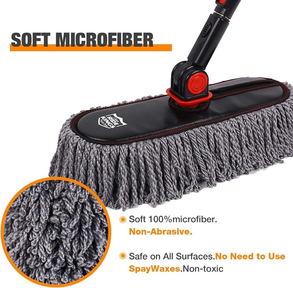 Microfiber Duster, Car Duster Kit,Interior & Exterior Cleaning Tools,Dashboar...