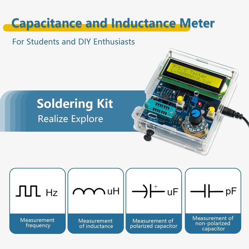 EIELE Soldering Practice kit Multi-Functional capacitance Measuring Instrumen...