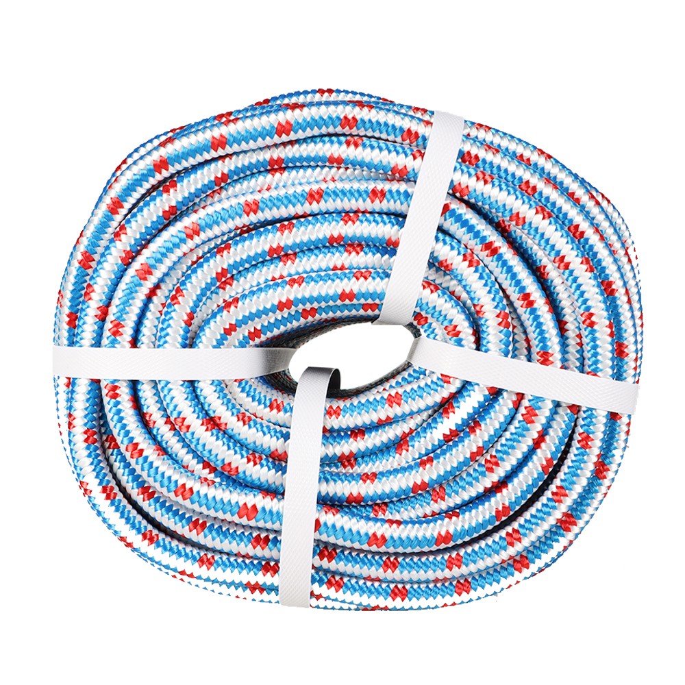 1/2" × 100' 16 Strand Braided Polyester Nylon Core Arborist Tree Rope