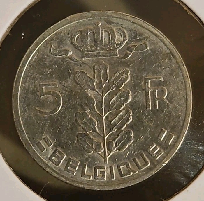 1965 Belgium 5 Francs