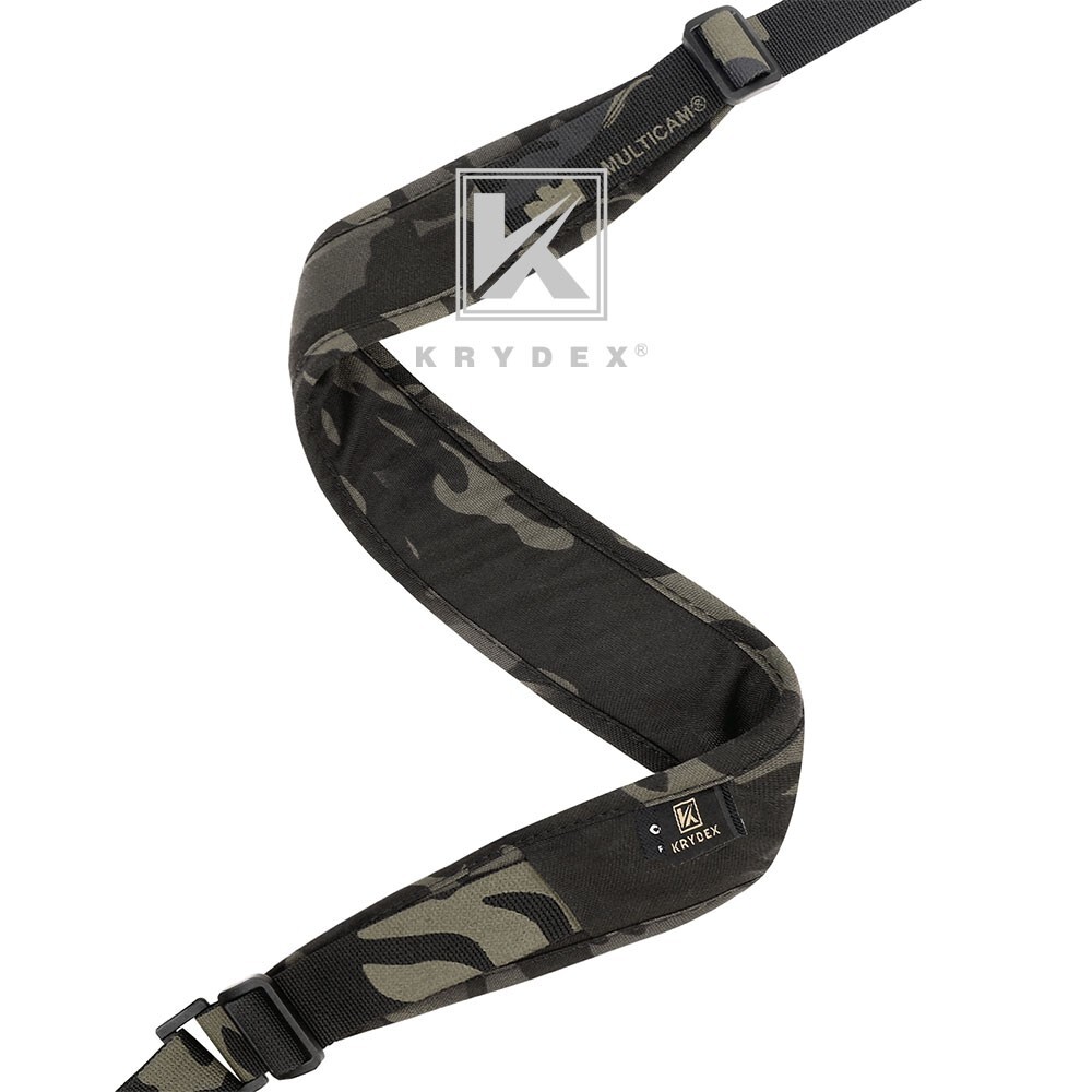 KRYDEX Tactical Sling Modular Slingster Pull Tab 2Point Quick Adjust Black Camo