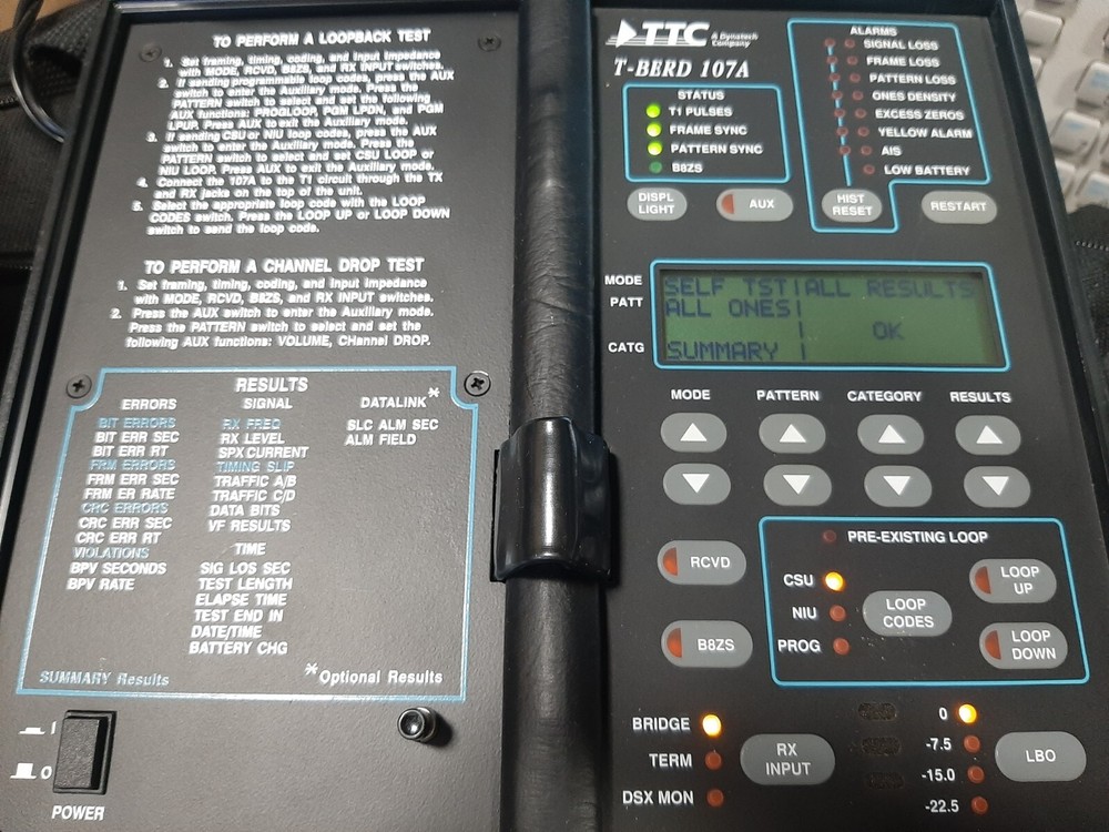 TCC Acterna T-BERD 107A Handheld T1 Tester