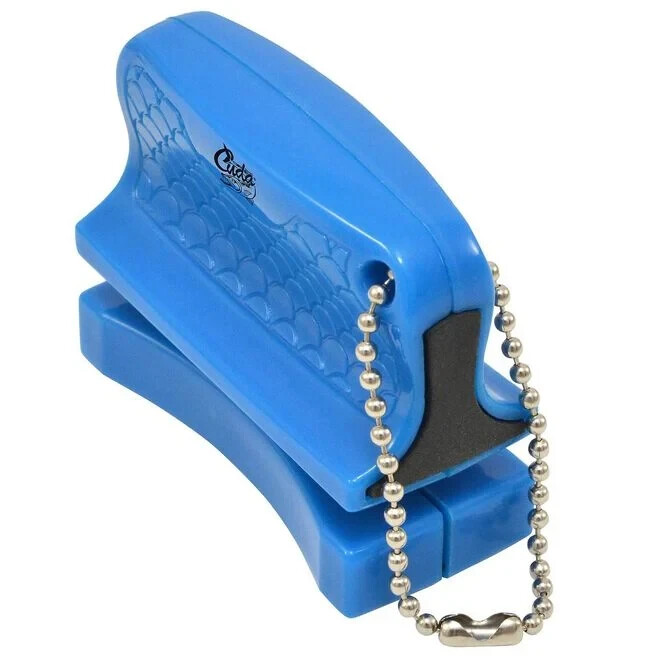 Cuda Knife Sharpener Tool/Keychain 2 Stage Sharpening: Carbide + Ceramic 4 PACK