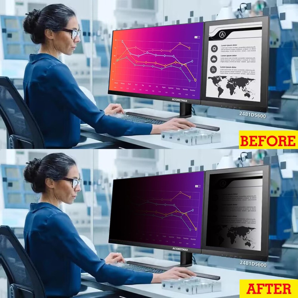 20 Inch 169 Computer Privacy Screen Filter Shield Anti Glare Blue Light PC