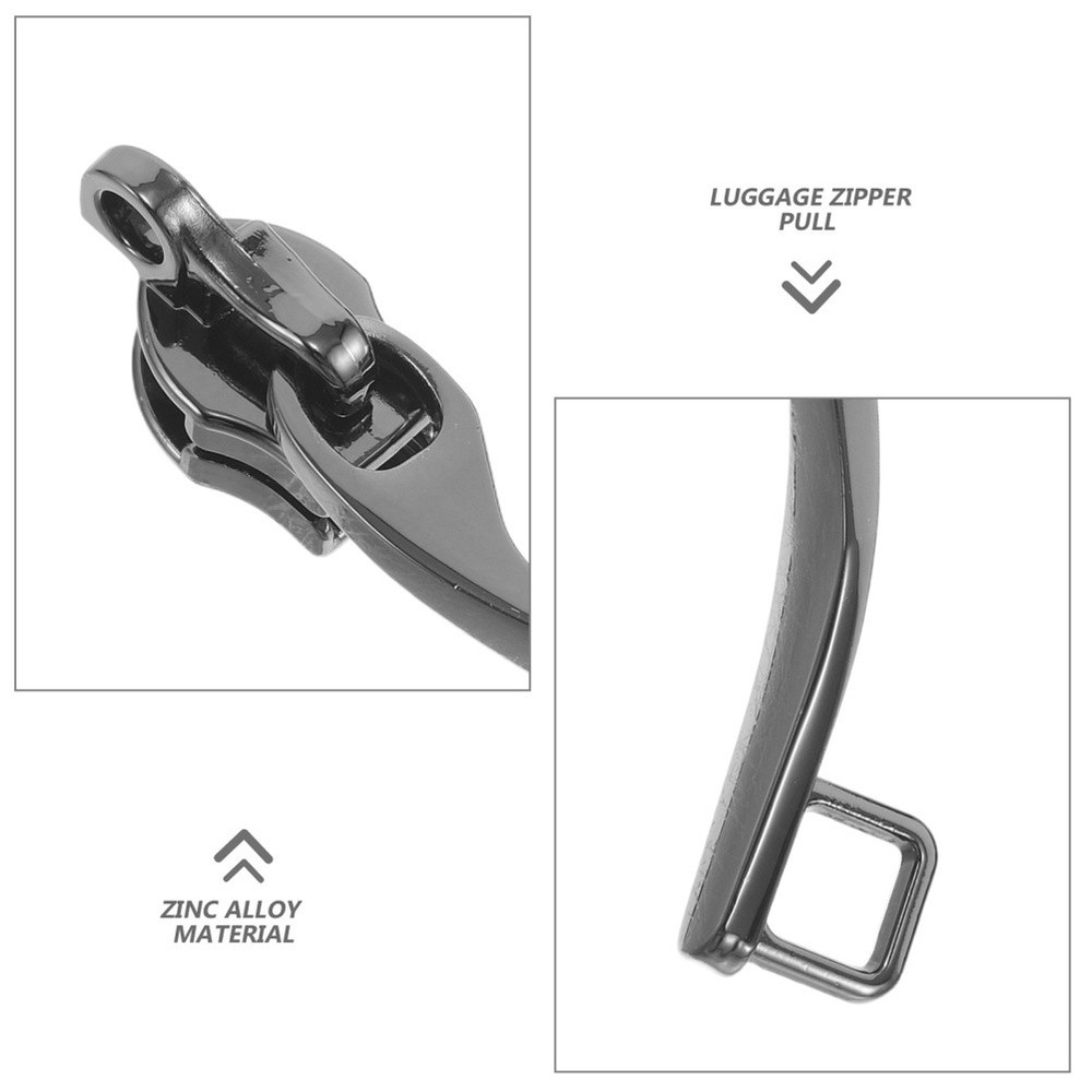 4 PCS Explosion-proof Combination Lock Zipper Double Layer Slider