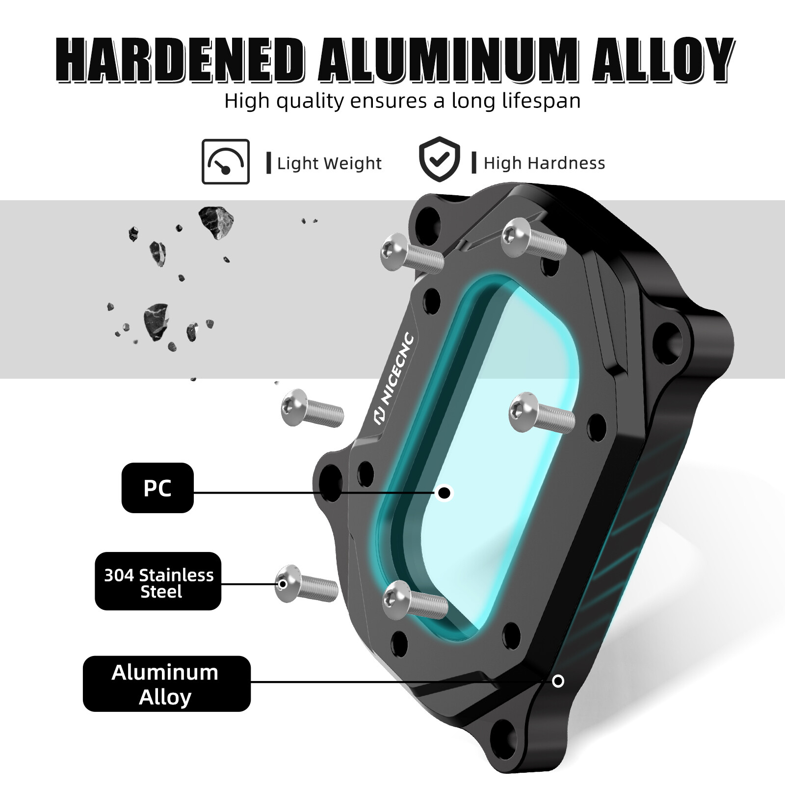 For Yamaha Raptor 700 700R Cylinder Head Side Cover 1S3-11186-00-00 NICECNC