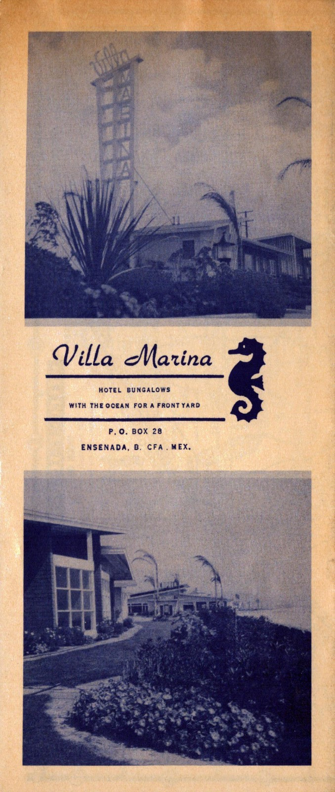 1950s Union Oil 76 Baja Lower California Road Map Mexico Ensenada