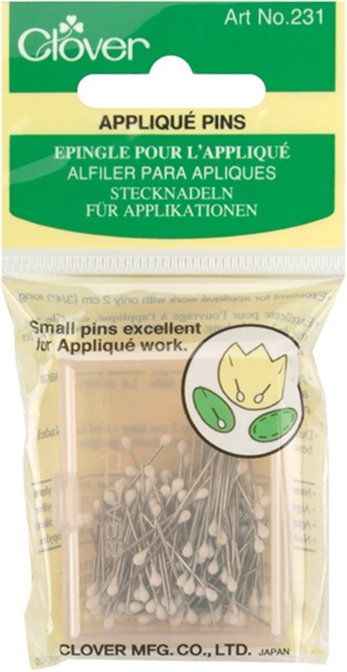 Clover 231 Applique Pins-Size 12 150/Pkg