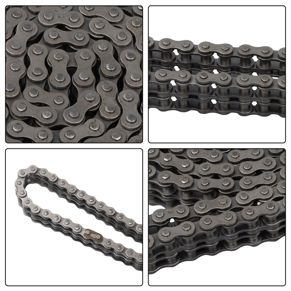 10 FT #35-2 Double Strand Roller Chain Set Includes 2 Connecting Links