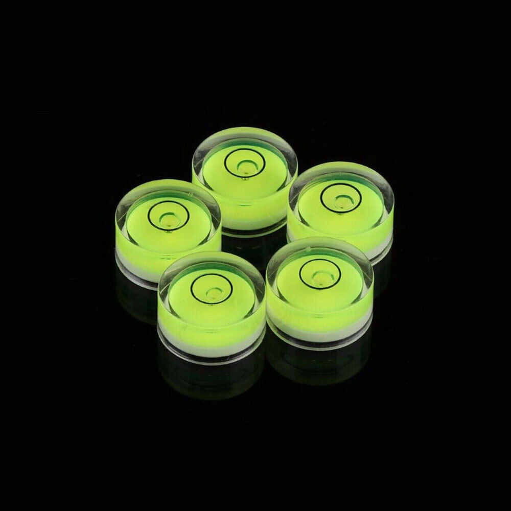 5pcs Mini Circular Precision Spirit Level Set Meter Bubble Horizontal Ruler Tool