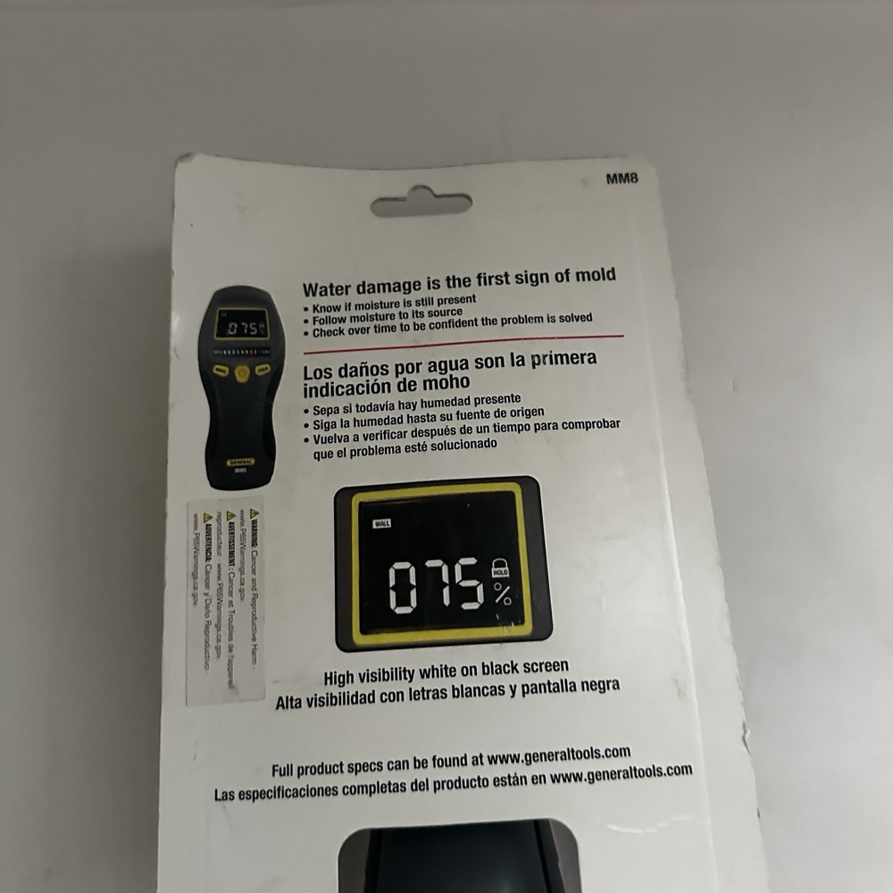 Open Box General Tools MM7 Pin-Type Moisture Meter Mold Leak Detector