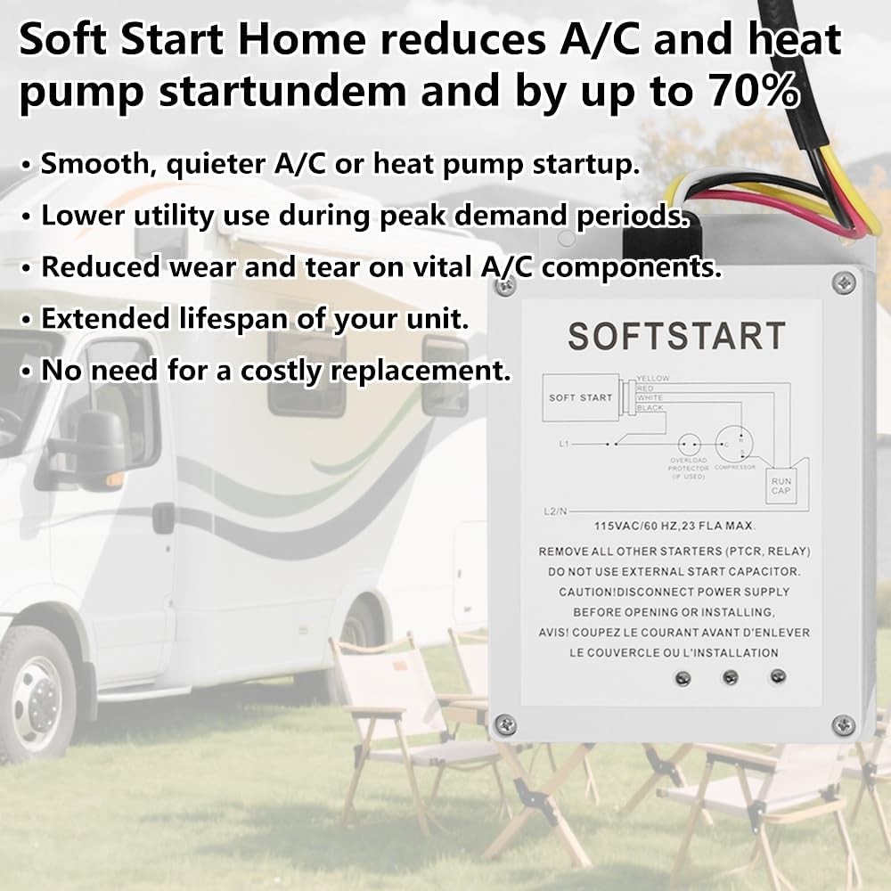 1497 3601 AC Capacitor Soft Start Control Kit Soft Start Compatible