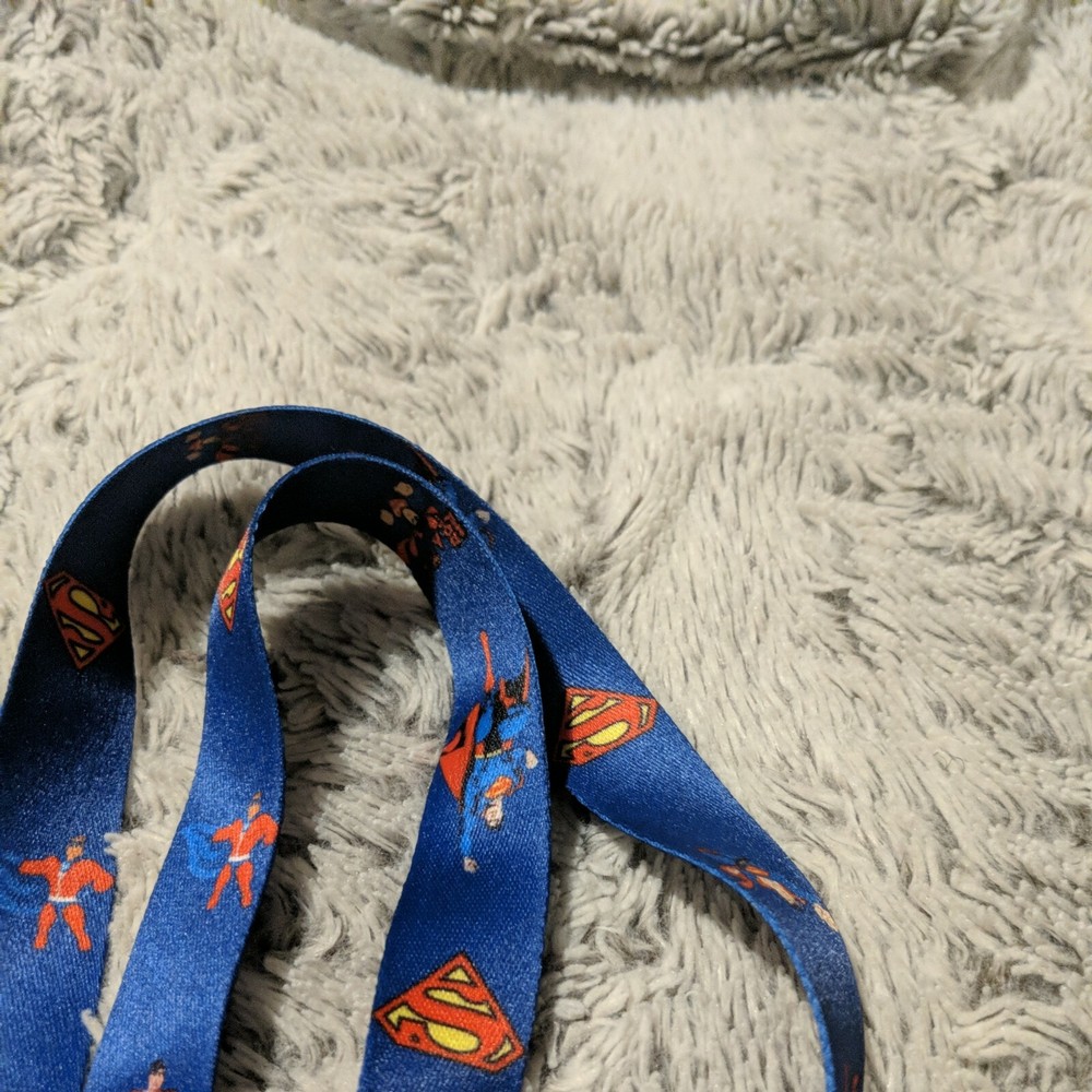 1- SUPERMAN Lanyard Key Ring ~ Key Chain