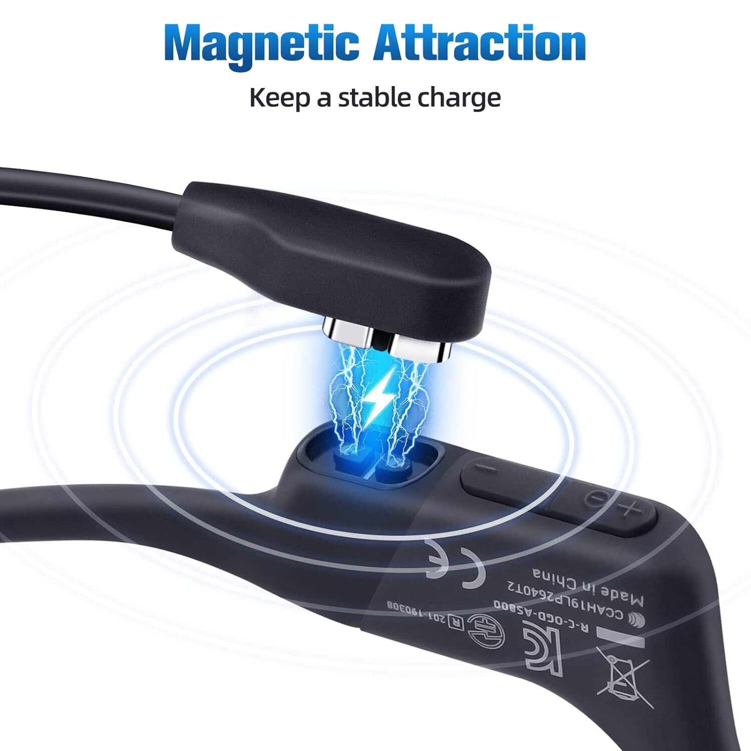 Magnetic Charging Cable Cord for After-Shokz Aeropex Open Run/Comm Headphone Lot