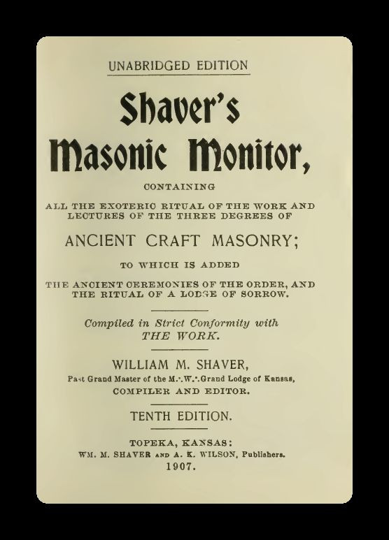 Duncan's Masonic Ritual