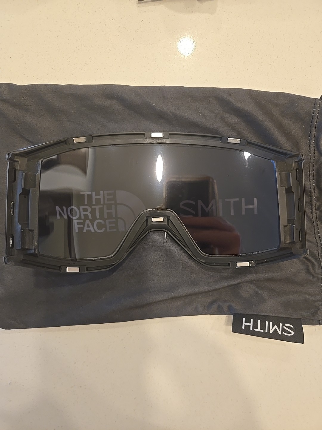 The North Face Smith Squad Mag Goggle Chromapop Sun Black Gold Storm Blue Senson