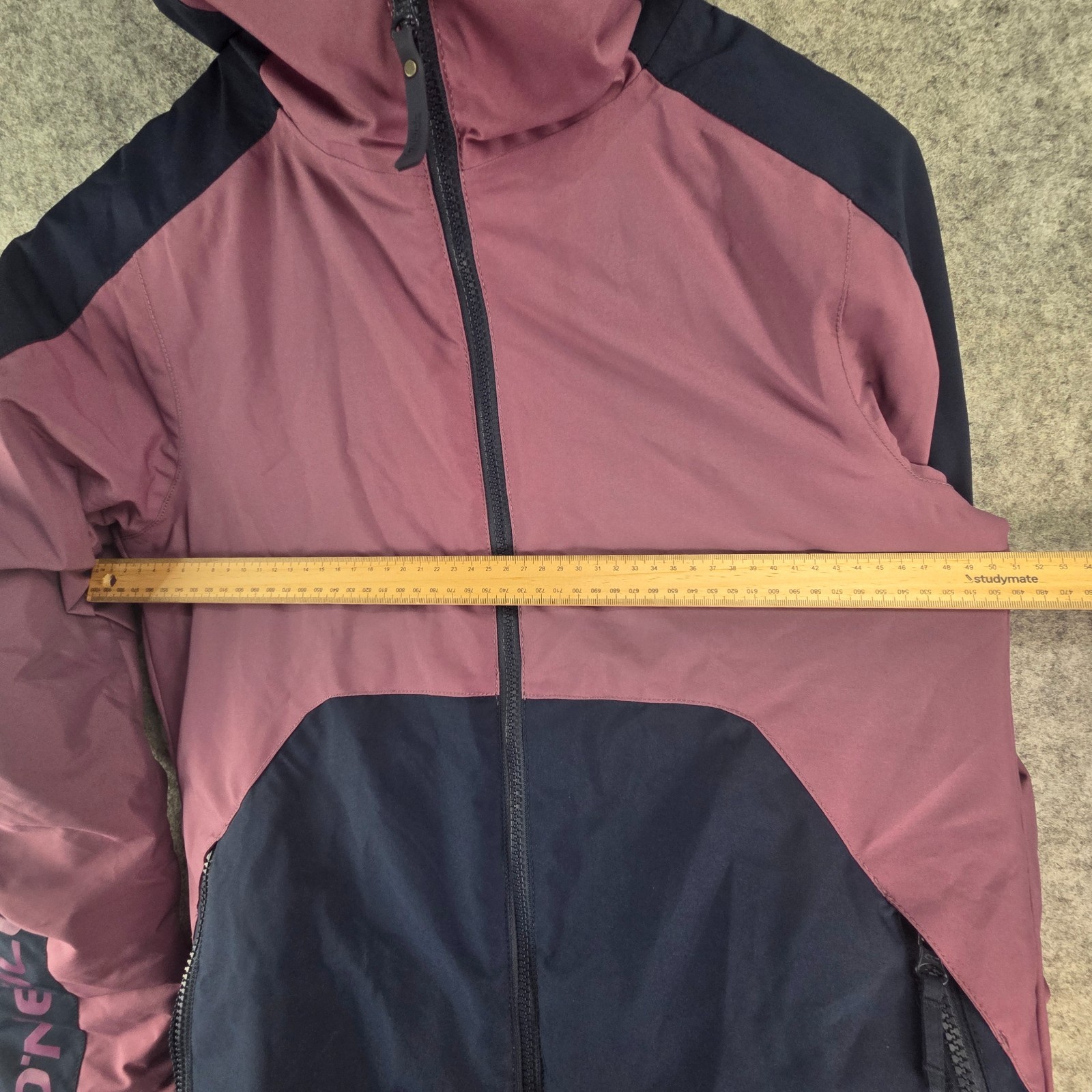 O'Neill Jacket Girls 16 Pink Blue Ski Snow Jacket Winter Hoodie 14928