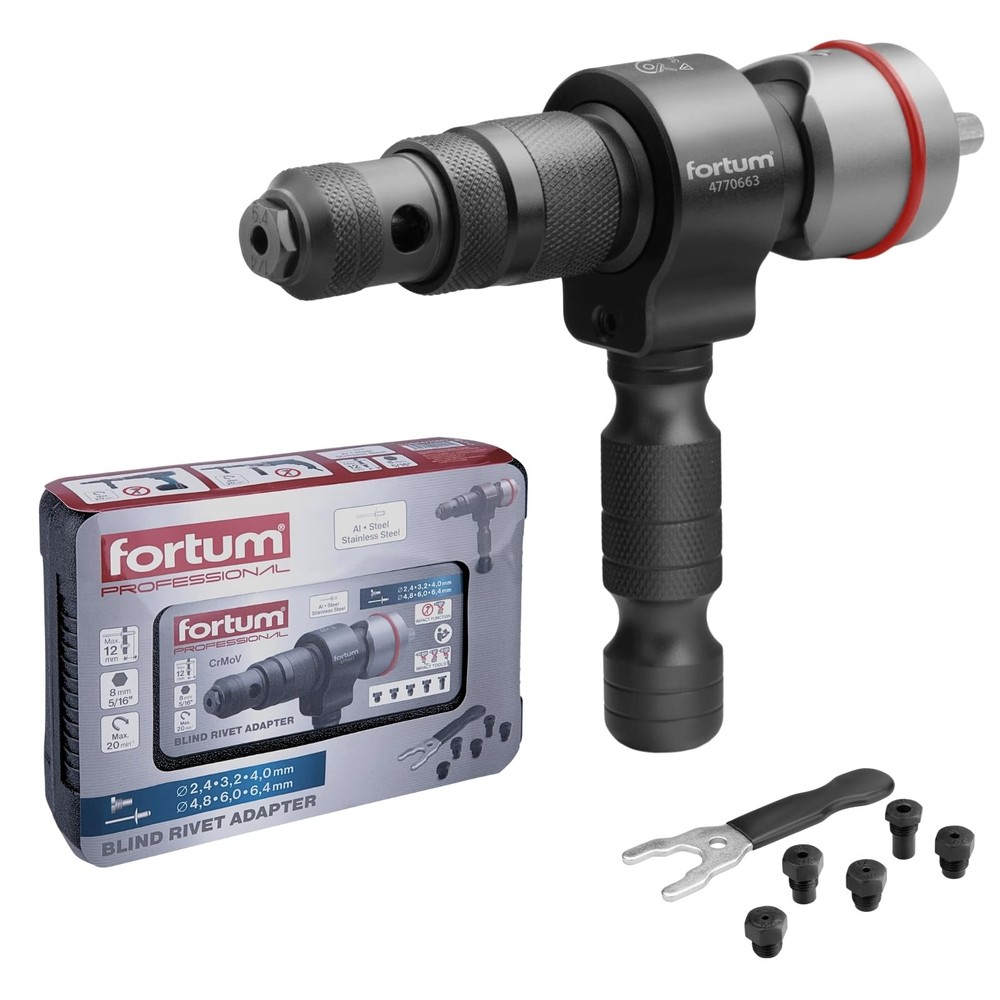 Rivet Attachment for Cordless Screwdriver & Drill I Riveter for Blind Rivets from...