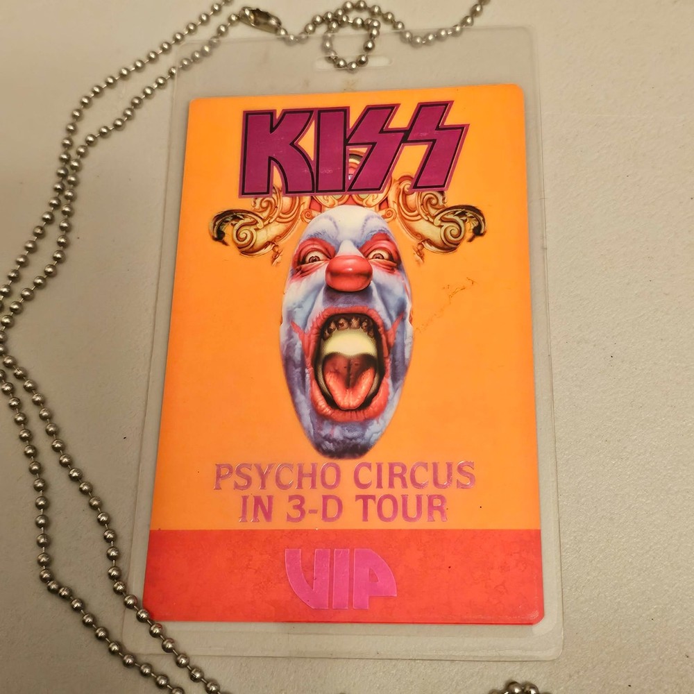 2000 KISS Psycho Circus PC Game (Nightmare Child) Laminate & Lanyard