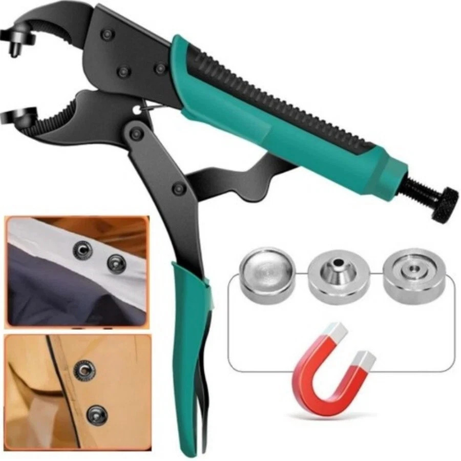 Heavy Duty Snap Fastener Tool Adjustable Snap Setter Tool Snap Installation US