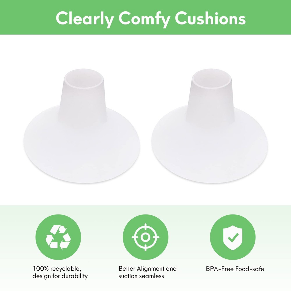 Breast Pump Cushion Inserts for Flange Sizes 2729mm | Silicone Accessory 2 pc