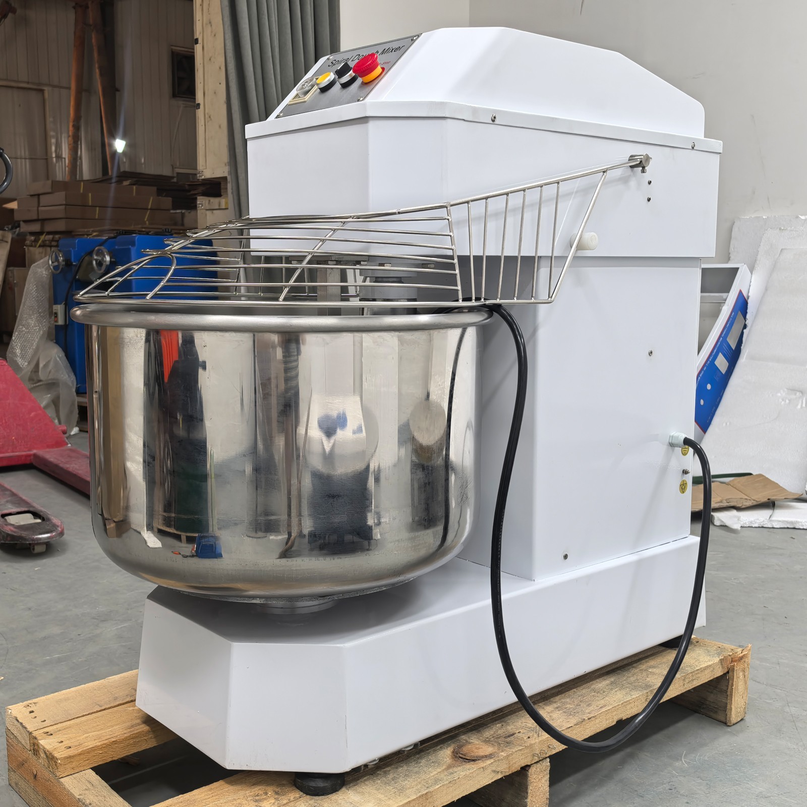 220V 80L Double-acting Double-speed Dough Mixer for Bread Pizza Three-phase