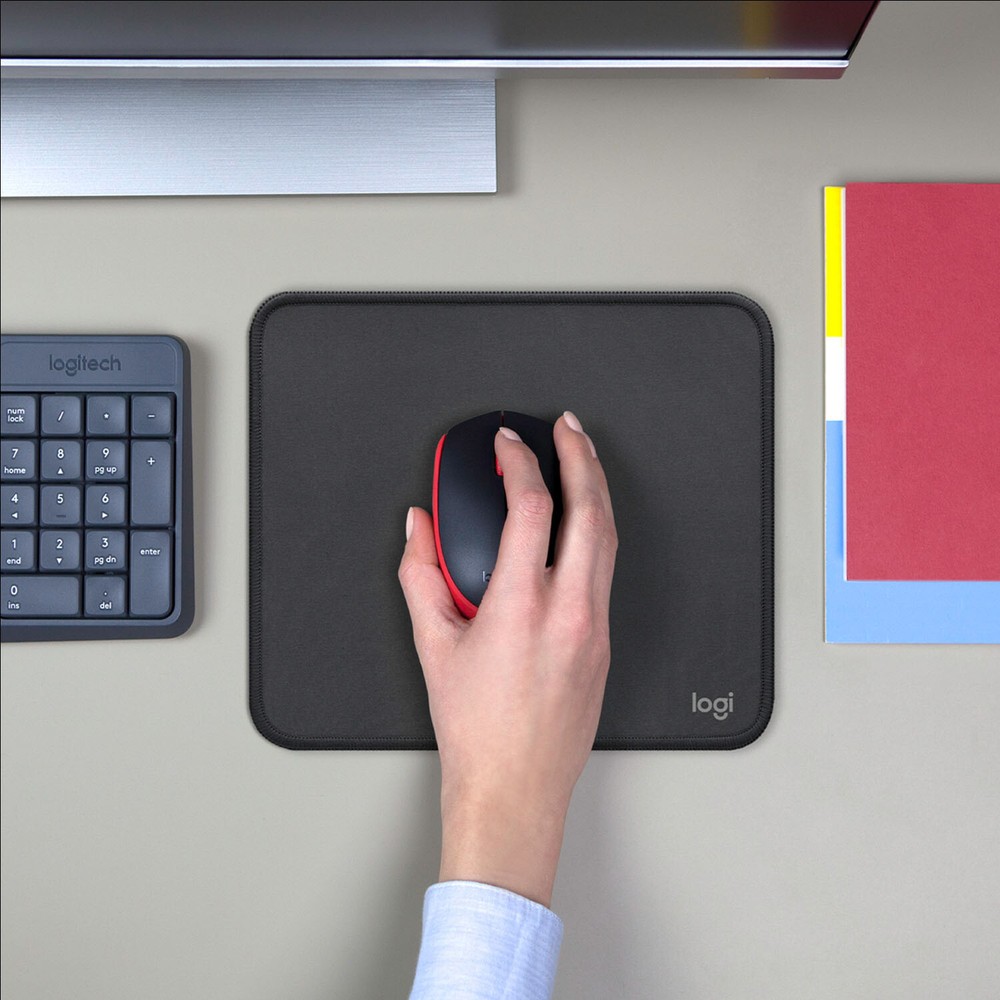 Logitech - Mouse Pad Studio Series with Spill-Resistant Surface (Medium) - Gr...