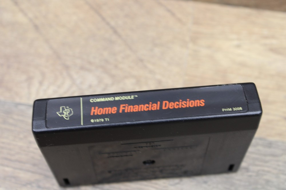 Texas Instruments TI Computer Command Module Home Financial Decisions Display