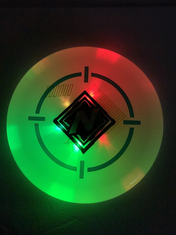 nerf light up frisbee flying disc new