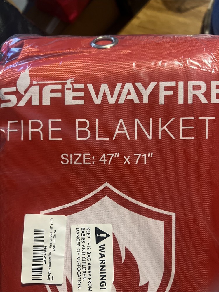 Safewayfire Emergency Fire Blanket 5-Pack 47"x71" Fireproof