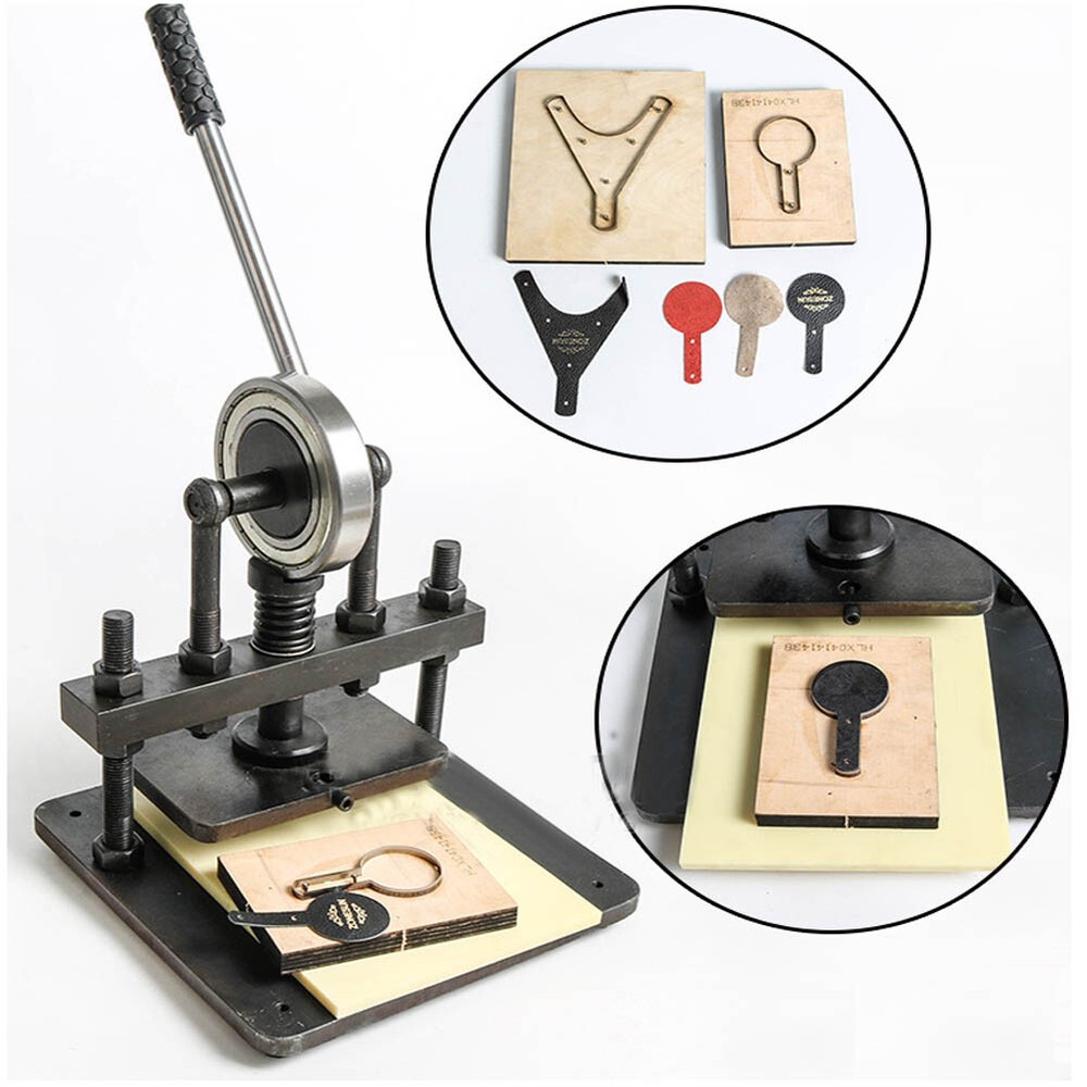 Manual Leather Cutting Machine Leathercraft  Cut Embossing Machine
